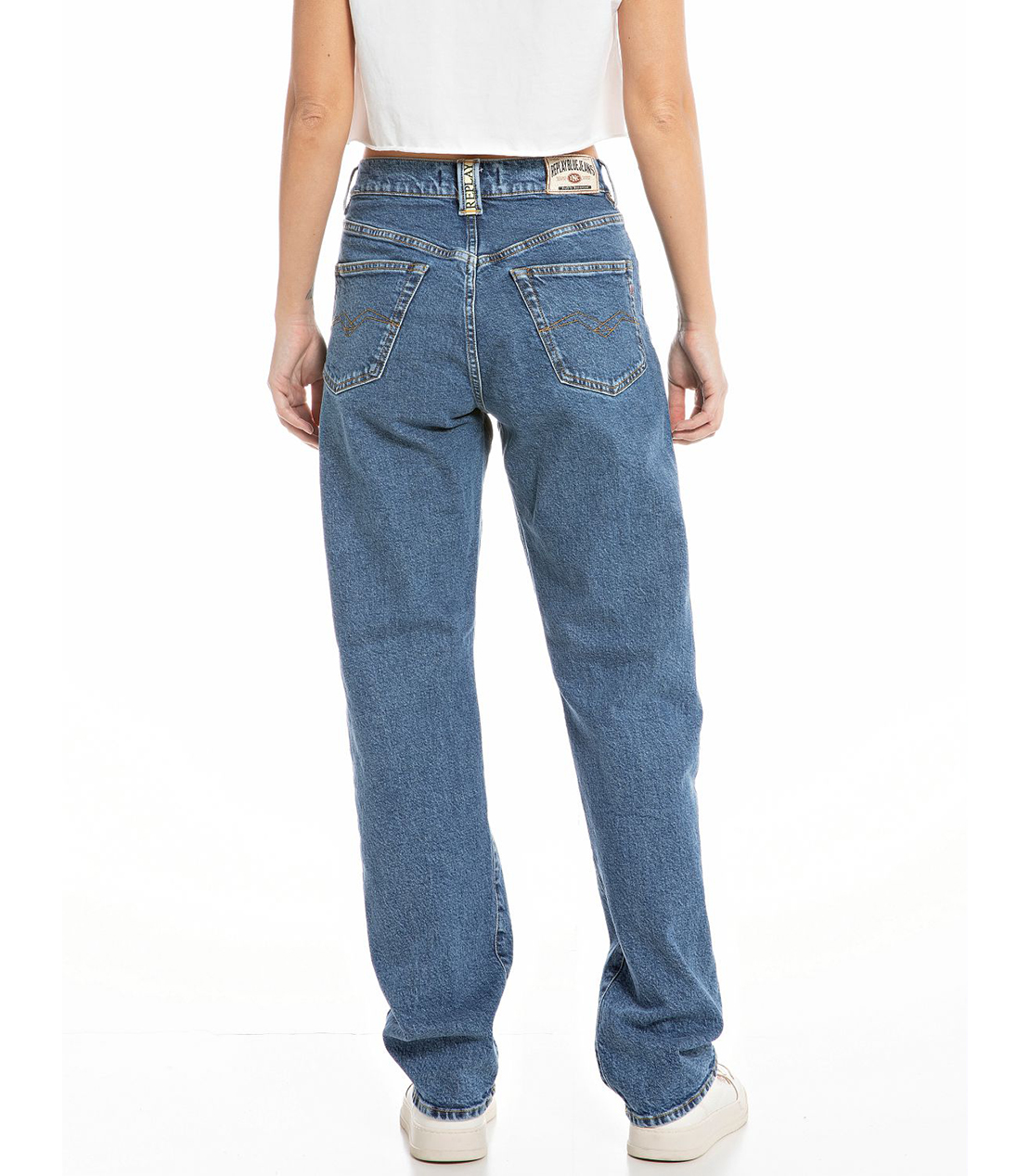 9 ZERO 1 コンフォートストレートフィットデニム 詳細画像 ミディアムブルー 2